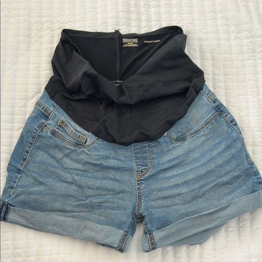 Maternity Denim Shorts